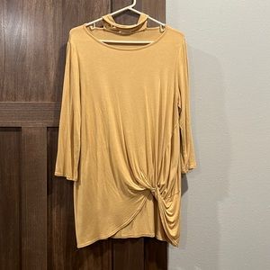 Mustard tunic top
